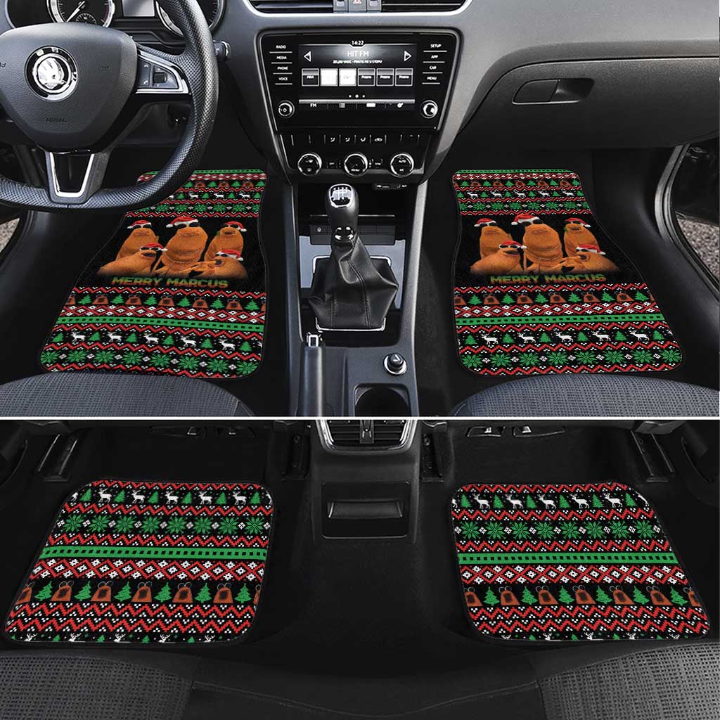 Marcus The Worm Christmas Car Mats Funny Gen Alpha Meme Slang - Wonder Print Shop