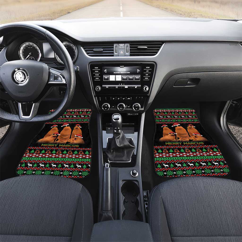Marcus The Worm Christmas Car Mats Funny Gen Alpha Meme Slang - Wonder Print Shop