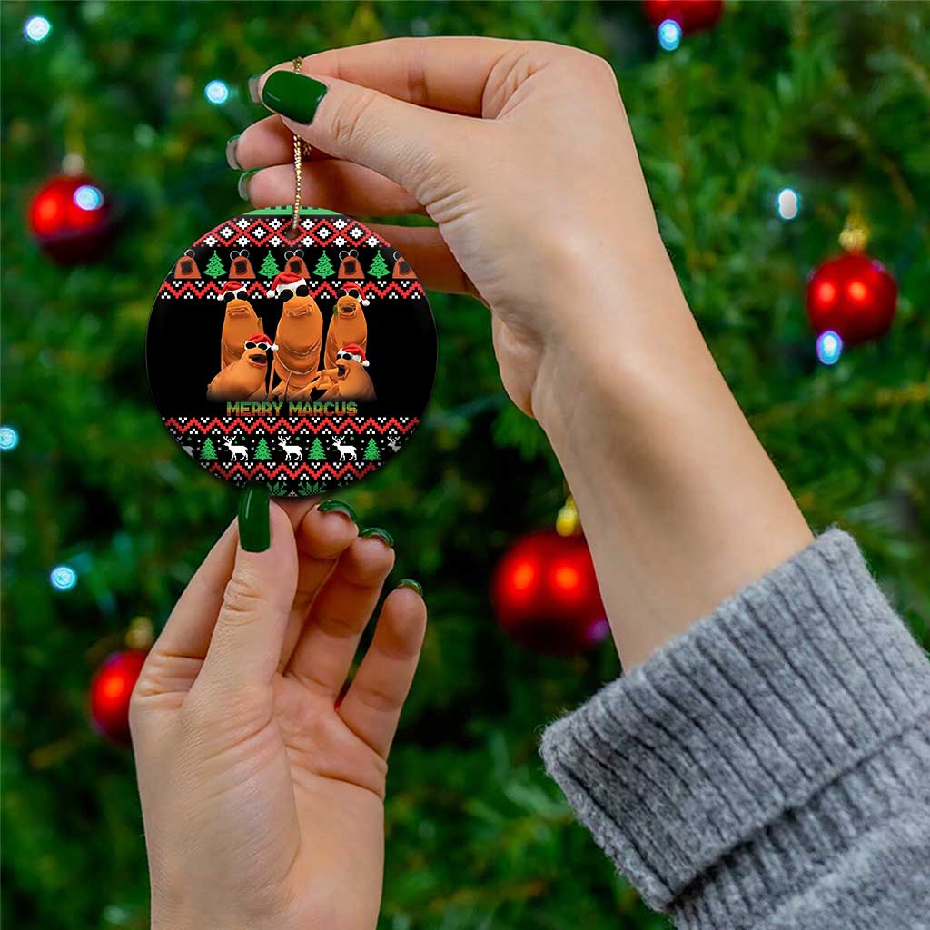 Marcus The Worm Christmas Ceramic Ornament Funny Gen Alpha Meme Slang - Wonder Print Shop