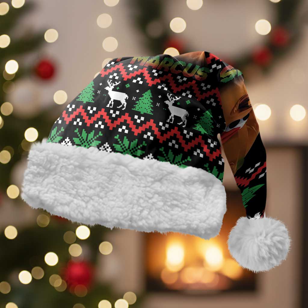 Marcus The Worm Christmas Santa Hat Funny Gen Alpha Meme Slang - Wonder Print Shop