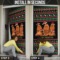 Marcus The Worm Christmas Door Cover Funny Gen Alpha Meme Slang - Wonder Print Shop