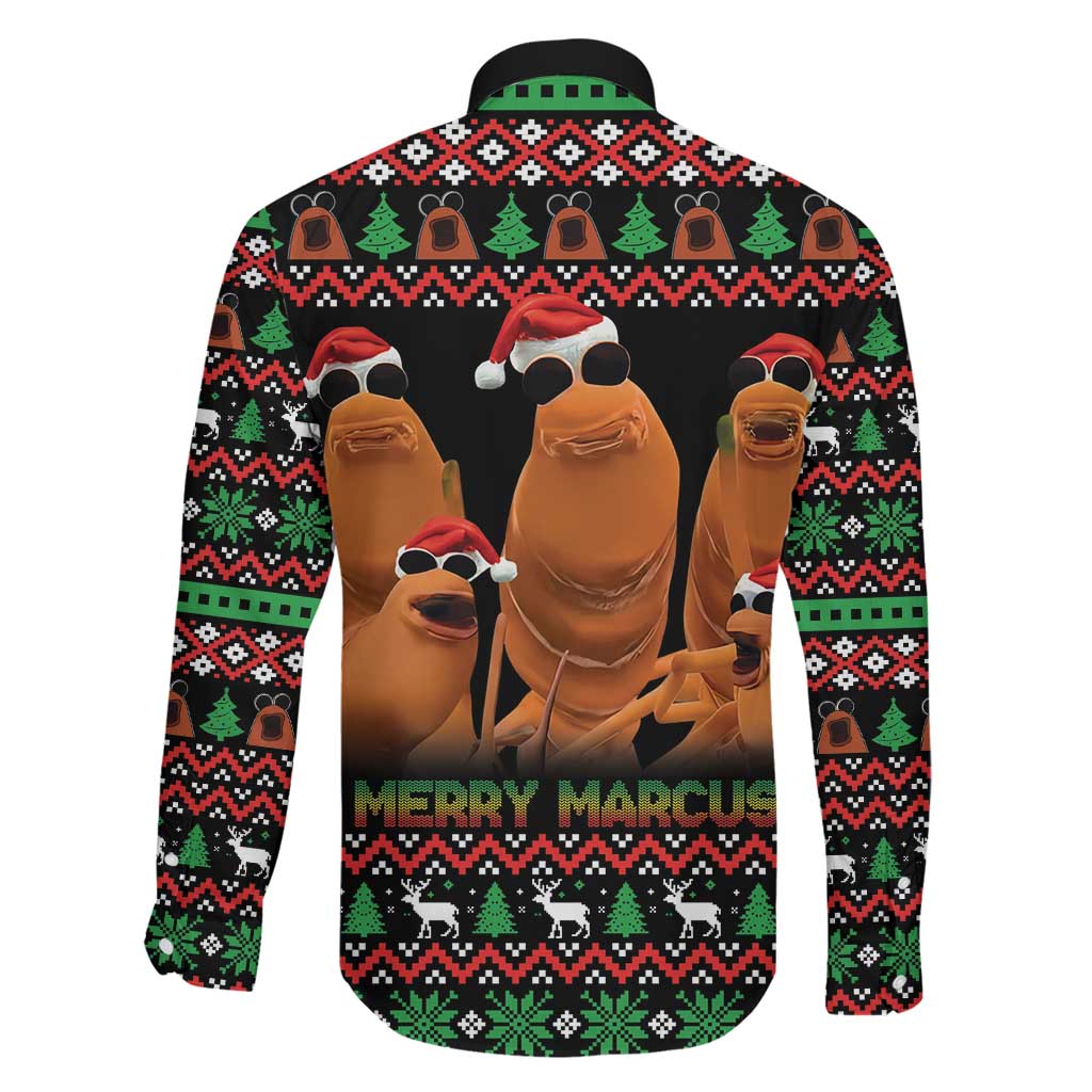 Marcus The Worm Christmas Family Matching Mermaid Dress and Hawaiian Shirt Funny Gen Alpha Meme Slang - Wonder Print Shop