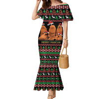 Marcus The Worm Christmas Family Matching Mermaid Dress and Hawaiian Shirt Funny Gen Alpha Meme Slang - Wonder Print Shop