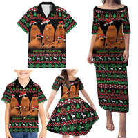 Marcus The Worm Christmas Family Matching Puletasi and Hawaiian Shirt Funny Gen Alpha Meme Slang - Wonder Print Shop
