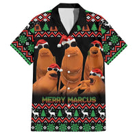 Marcus The Worm Christmas Family Matching Summer Maxi Dress and Hawaiian Shirt Funny Gen Alpha Meme Slang - Wonder Print Shop