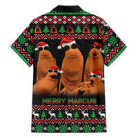 Marcus The Worm Christmas Family Matching Summer Maxi Dress and Hawaiian Shirt Funny Gen Alpha Meme Slang - Wonder Print Shop