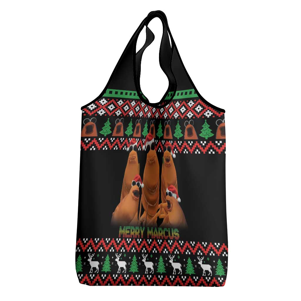 Marcus The Worm Christmas Grocery Bag Funny Gen Alpha Meme Slang - Wonder Print Shop