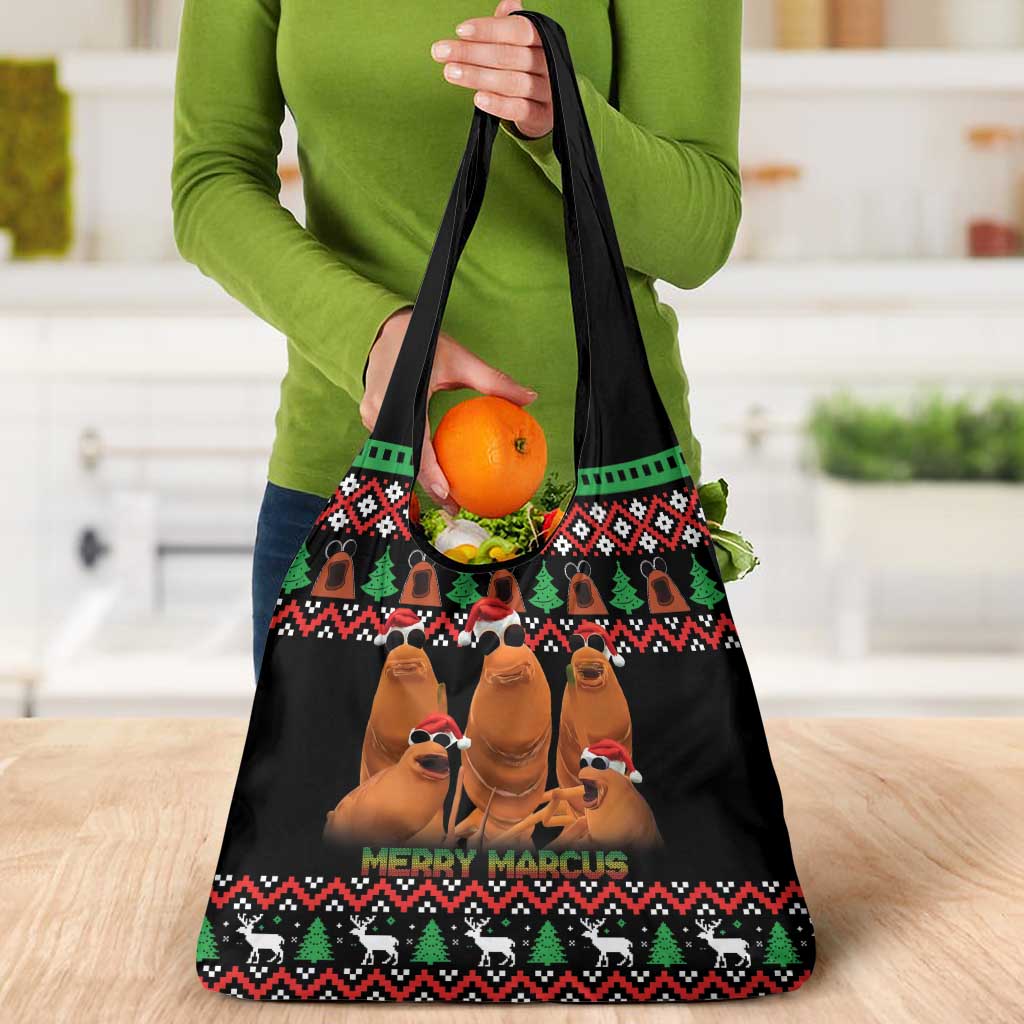 Marcus The Worm Christmas Grocery Bag Funny Gen Alpha Meme Slang - Wonder Print Shop
