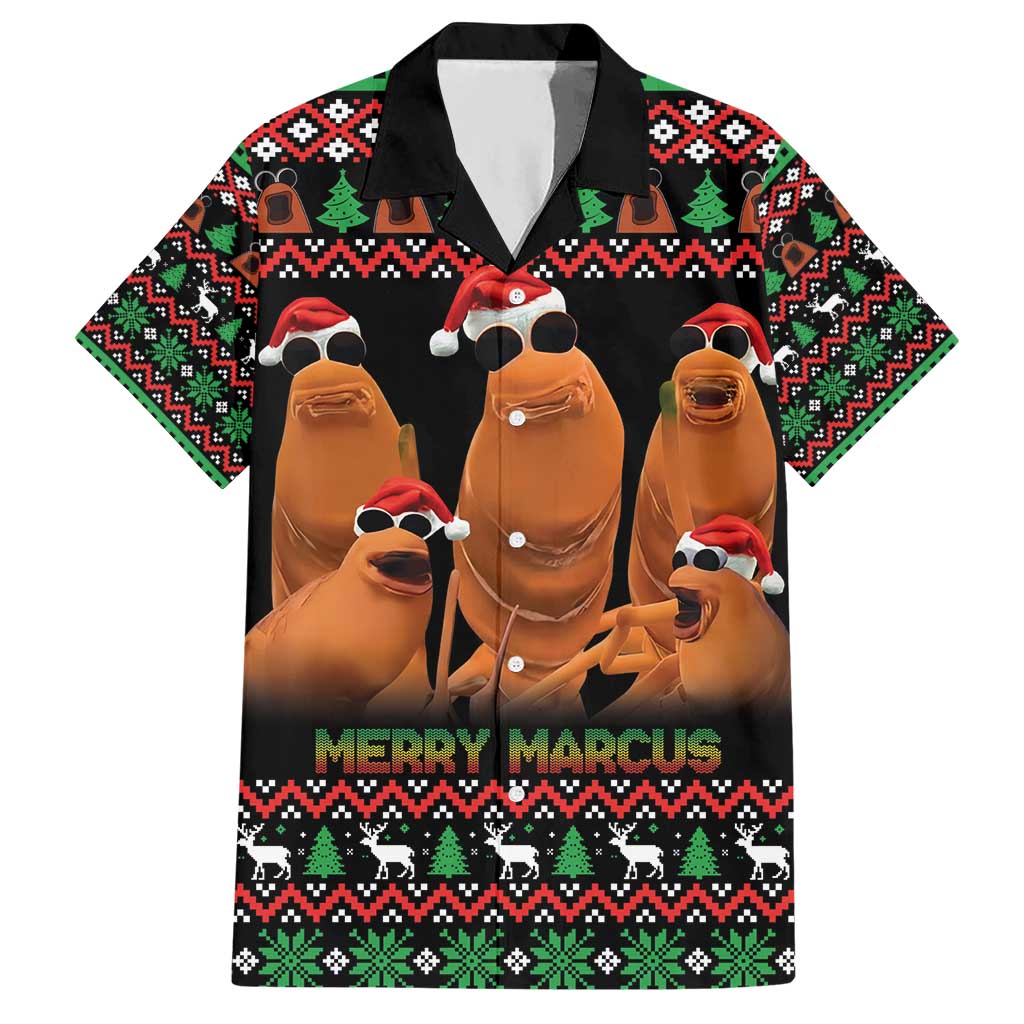Marcus The Worm Christmas Hawaiian Shirt Funny Gen Alpha Meme Slang - Wonder Print Shop