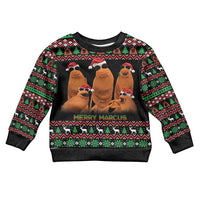 Marcus The Worm Christmas Kid Ugly Christmas Sweater Funny Gen Alpha Meme Slang - Wonder Print Shop