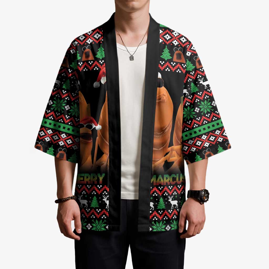 Marcus The Worm Christmas Kimono Funny Gen Alpha Meme Slang - Wonder Print Shop