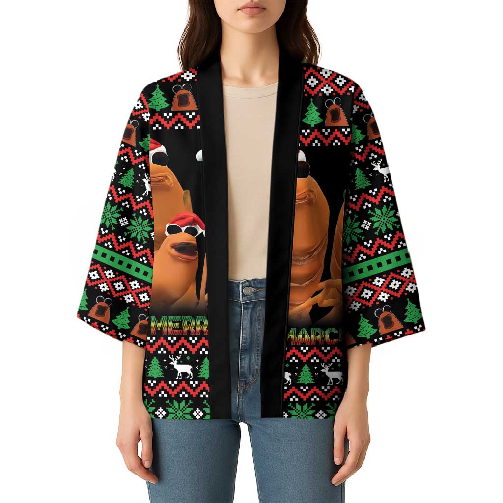 Marcus The Worm Christmas Kimono Funny Gen Alpha Meme Slang - Wonder Print Shop