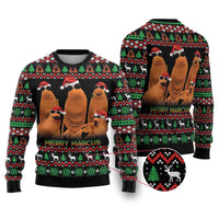 Marcus The Worm Christmas Ugly Christmas Sweater Funny Gen Alpha Meme Slang - Wonder Print Shop