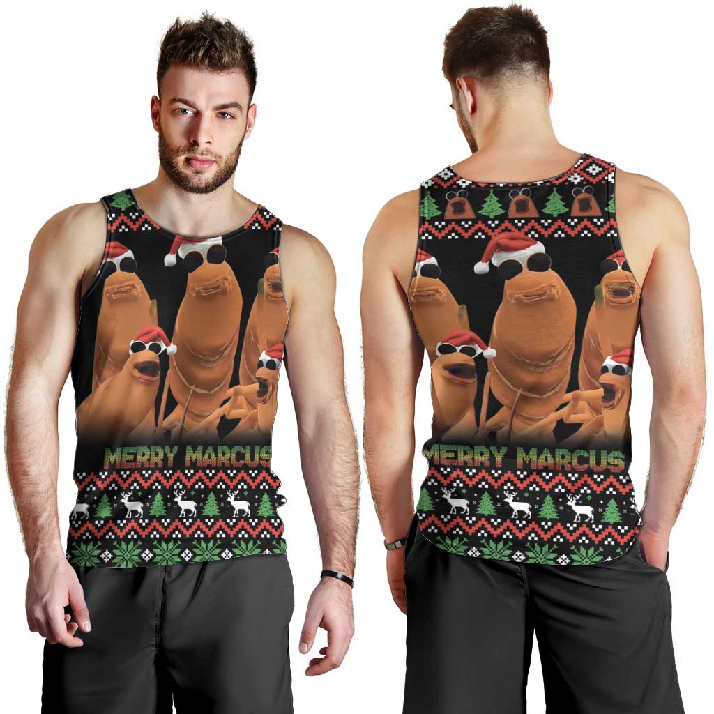 Marcus The Worm Christmas Men Tank Top Funny Gen Alpha Meme Slang - Wonder Print Shop