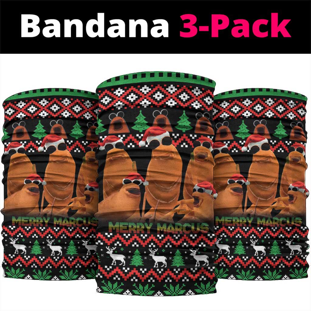 Marcus The Worm Christmas Neck Gaiter Funny Gen Alpha Meme Slang - Wonder Print Shop
