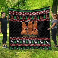 Marcus The Worm Christmas Quilt Funny Gen Alpha Meme Slang - Wonder Print Shop