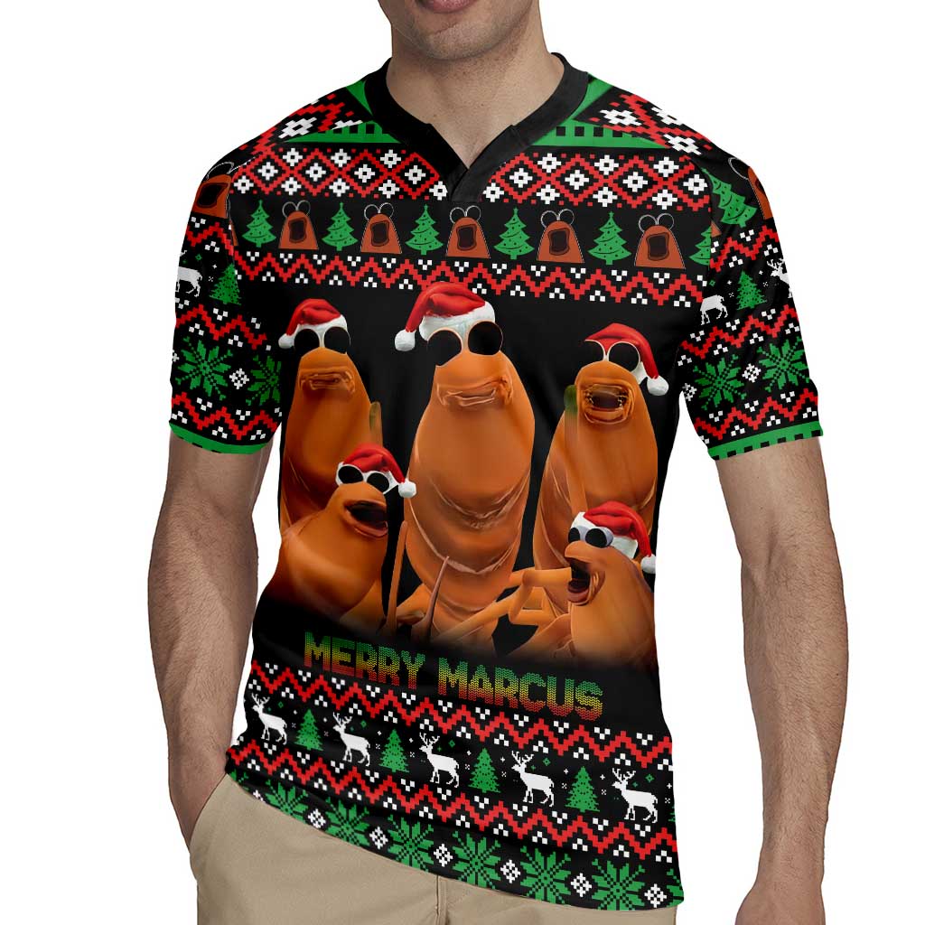 Marcus The Worm Christmas Rugby Jersey Funny Gen Alpha Meme Slang - Wonder Print Shop