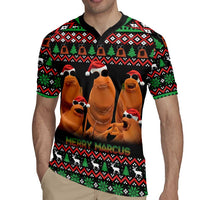 Marcus The Worm Christmas Rugby Jersey Funny Gen Alpha Meme Slang - Wonder Print Shop