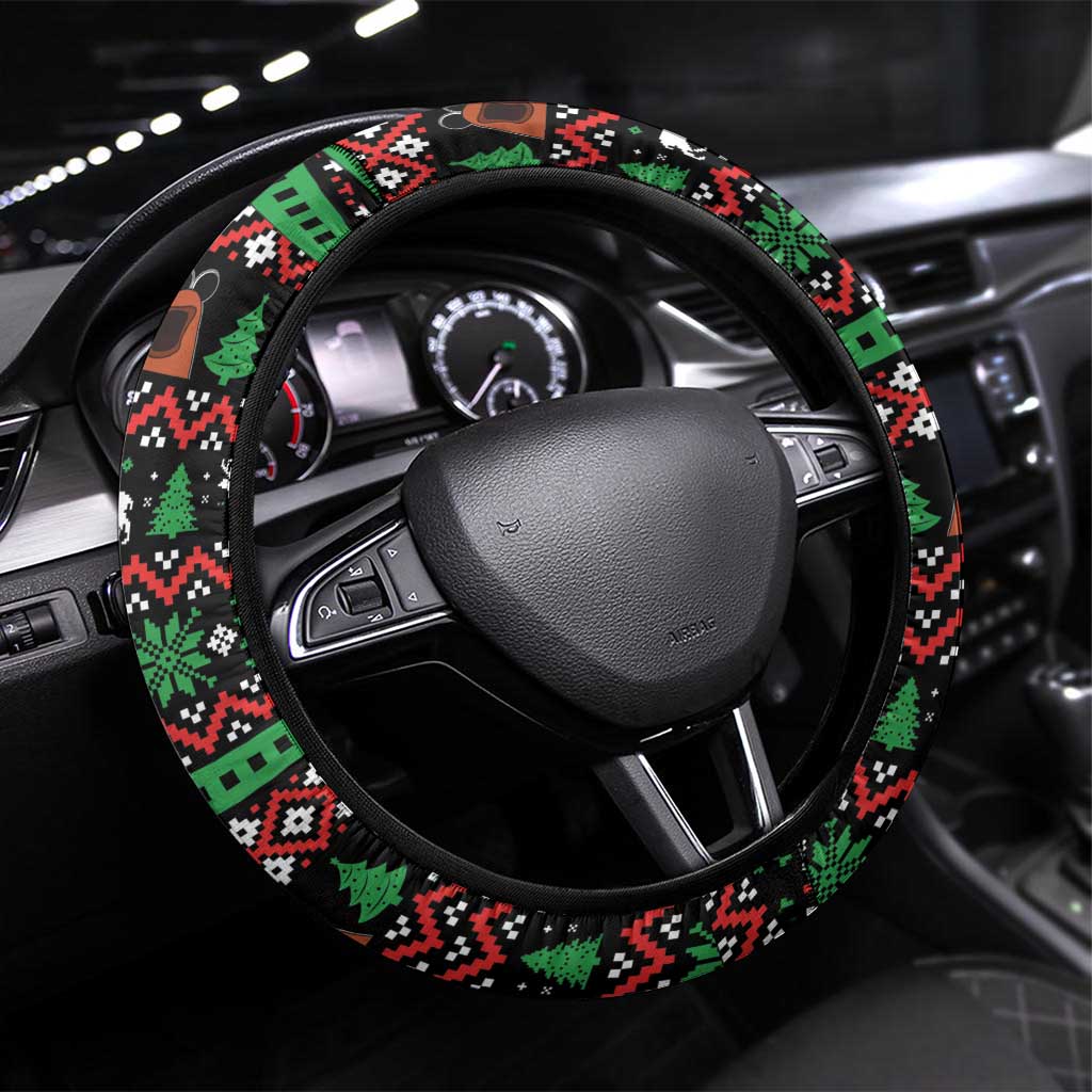 Marcus The Worm Christmas Steering Wheel Cover Funny Gen Alpha Meme Slang - Wonder Print Shop