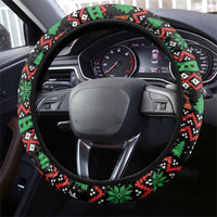 Marcus The Worm Christmas Steering Wheel Cover Funny Gen Alpha Meme Slang - Wonder Print Shop