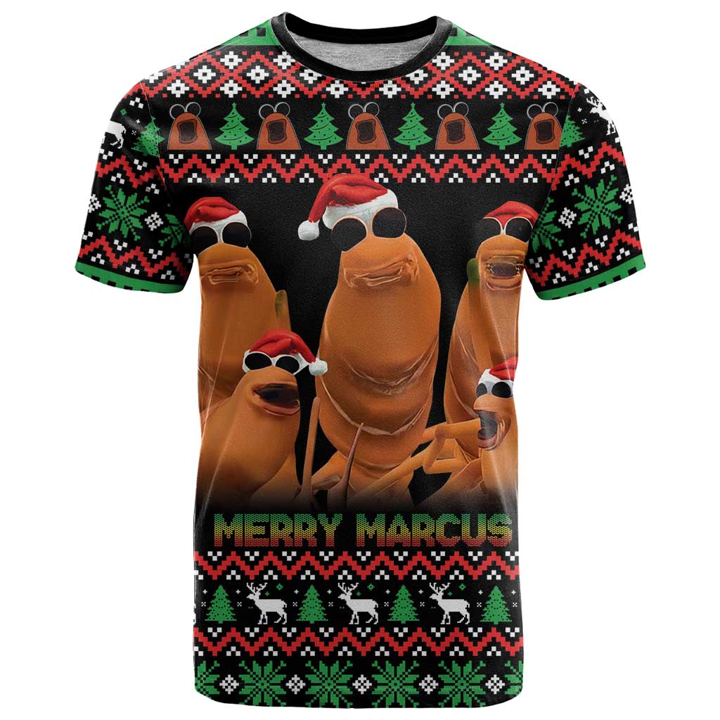 Marcus The Worm Christmas T Shirt Funny Gen Alpha Meme Slang - Wonder Print Shop
