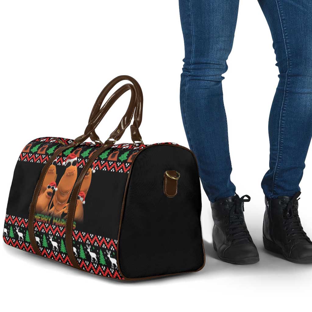 Marcus The Worm Christmas Travel Bag Funny Gen Alpha Meme Slang - Wonder Print Shop