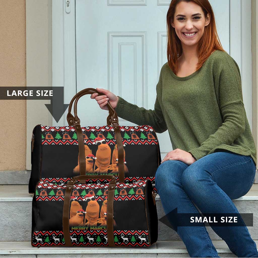 Marcus The Worm Christmas Travel Bag Funny Gen Alpha Meme Slang - Wonder Print Shop