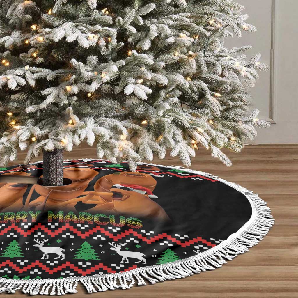 Marcus The Worm Christmas Tree Skirt Funny Gen Alpha Meme Slang - Wonder Print Shop
