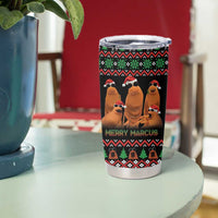 Marcus The Worm Christmas Tumbler Cup Funny Gen Alpha Meme Slang - Wonder Print Shop