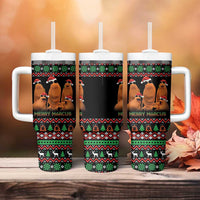 Marcus The Worm Christmas Tumbler With Handle Funny Gen Alpha Meme Slang - Wonder Print Shop