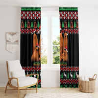 Marcus The Worm Christmas Window Curtain Funny Gen Alpha Meme Slang - Wonder Print Shop