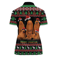 Marcus The Worm Christmas Women Polo Shirt Funny Gen Alpha Meme Slang - Wonder Print Shop