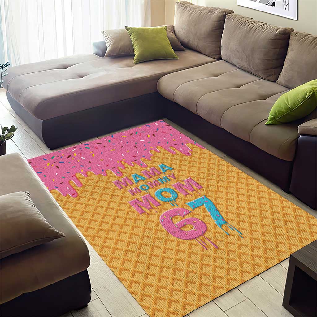Mama Mommy Mom Six Seven 67 Area Rug Sweet Dripping Style - Wonder Print Shop