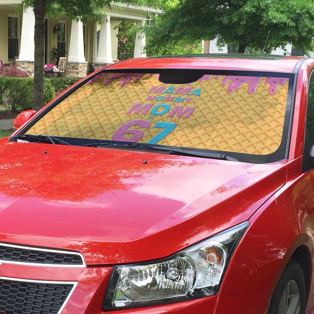 Mama Mommy Mom Six Seven 67 Auto Sun Shade Sweet Dripping Style - Wonder Print Shop