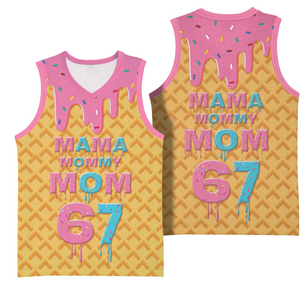 Mama Mommy Mom Six Seven 67 Basketball Jersey Sweet Dripping Style - Wonder Print Shop