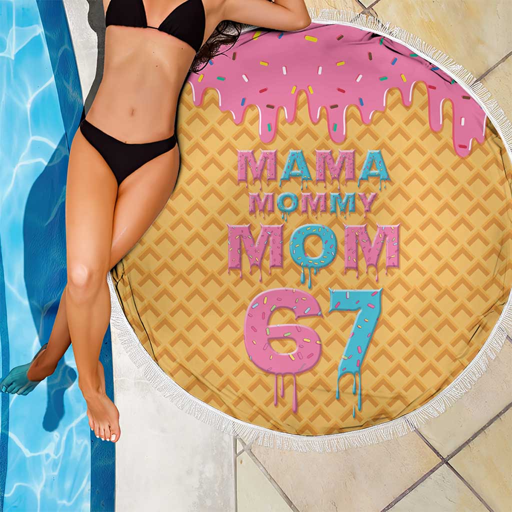 Mama Mommy Mom Six Seven 67 Beach Blanket Sweet Dripping Style - Wonder Print Shop