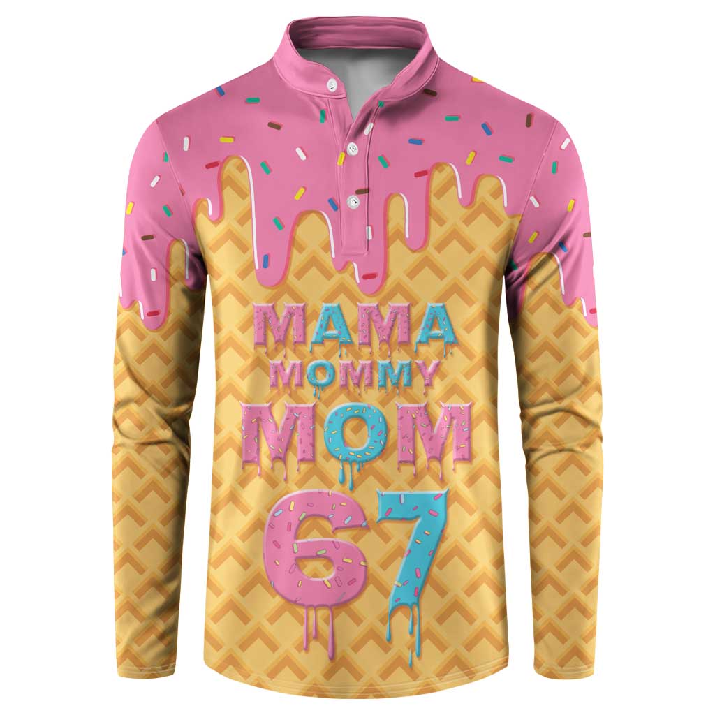 Mama Mommy Mom Six Seven 67 Button Sweatshirt Sweet Dripping Style - Wonder Print Shop