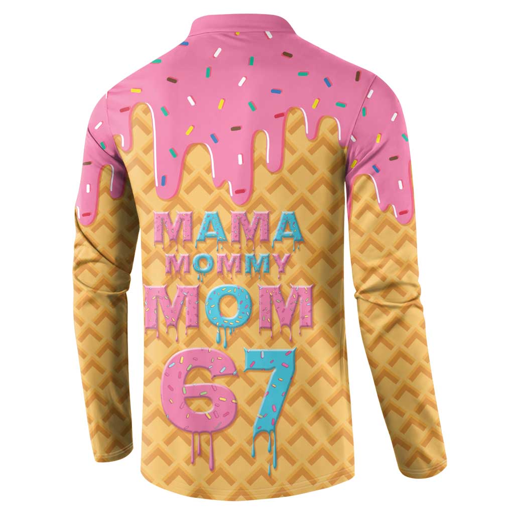 Mama Mommy Mom Six Seven 67 Button Sweatshirt Sweet Dripping Style - Wonder Print Shop