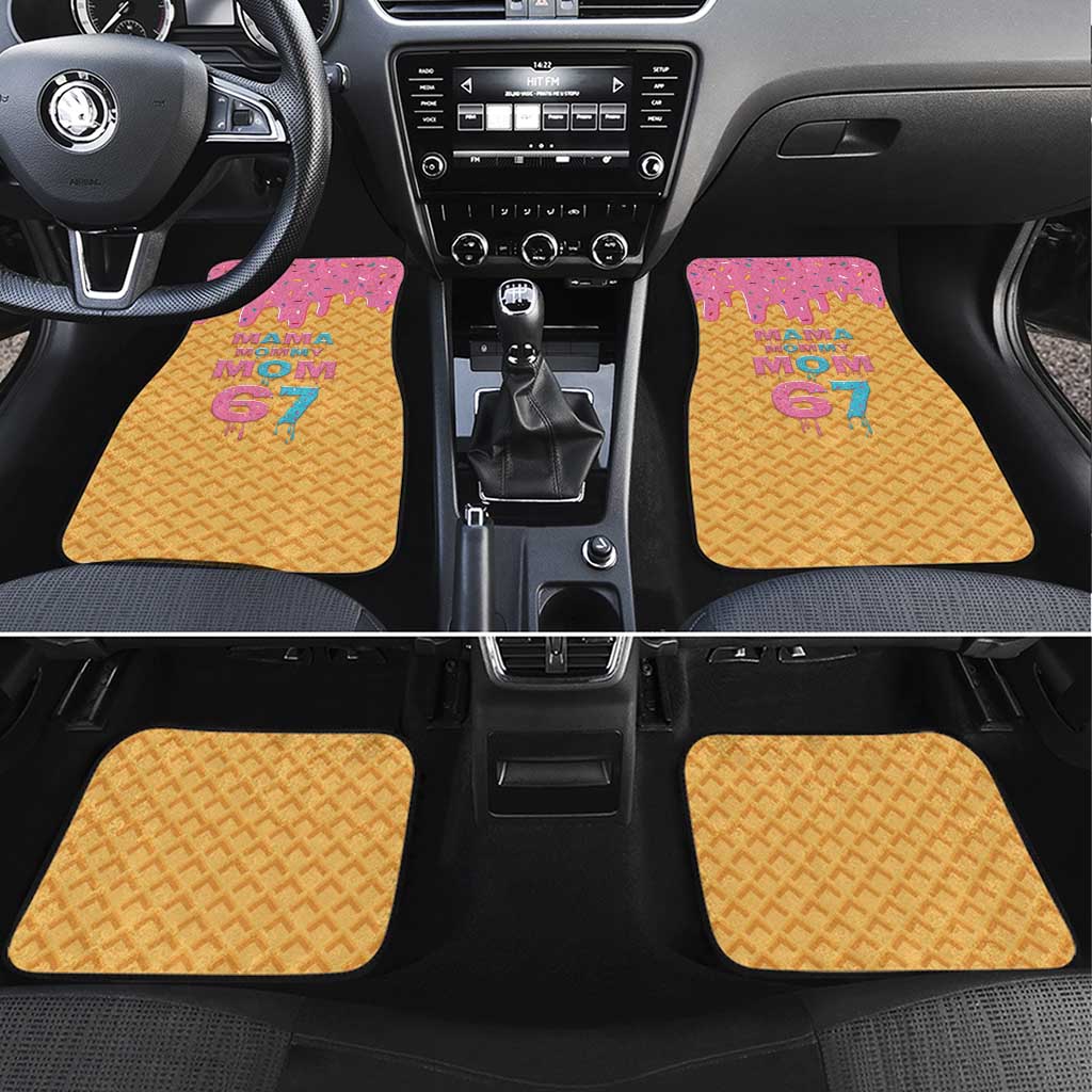 Mama Mommy Mom Six Seven 67 Car Mats Sweet Dripping Style - Wonder Print Shop