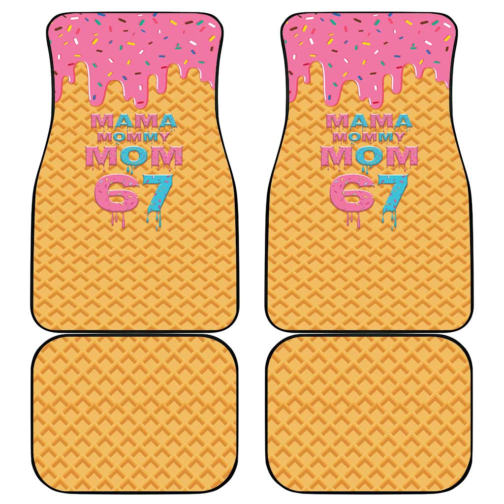 Mama Mommy Mom Six Seven 67 Car Mats Sweet Dripping Style - Wonder Print Shop