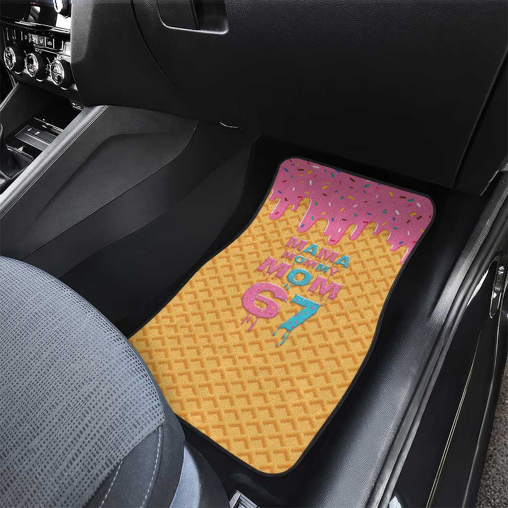 Mama Mommy Mom Six Seven 67 Car Mats Sweet Dripping Style - Wonder Print Shop