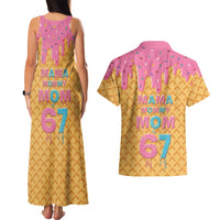 Mama Mommy Mom Six Seven 67 Couples Matching Tank Maxi Dress and Hawaiian Shirt Sweet Dripping Style - Wonder Print Shop