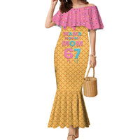 Mama Mommy Mom Six Seven 67 Family Matching Mermaid Dress and Hawaiian Shirt Sweet Dripping Style
