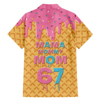 Mama Mommy Mom Six Seven 67 Family Matching Off Shoulder Short Dress and Hawaiian Shirt Sweet Dripping Style