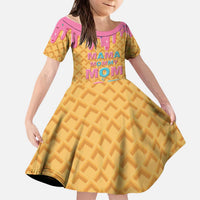 Mama Mommy Mom Six Seven 67 Kid Short Sleeve Dress Sweet Dripping Style - Wonder Print Shop