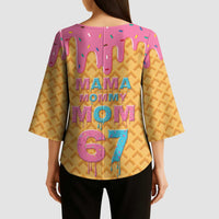 Mama Mommy Mom Six Seven 67 Kimono Sleeve Blouse Sweet Dripping Style - Wonder Print Shop