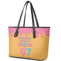 Mama Mommy Mom Six Seven 67 Leather Tote Bag Sweet Dripping Style - Wonder Print Shop