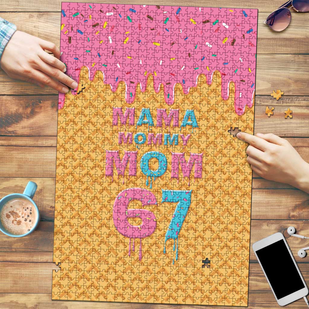 Mama Mommy Mom Six Seven 67 Puzzle Sweet Dripping Style - Wonder Print Shop