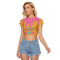 Mama Mommy Mom Six Seven 67 Raglan Cropped T Shirt Sweet Dripping Style - Wonder Print Shop