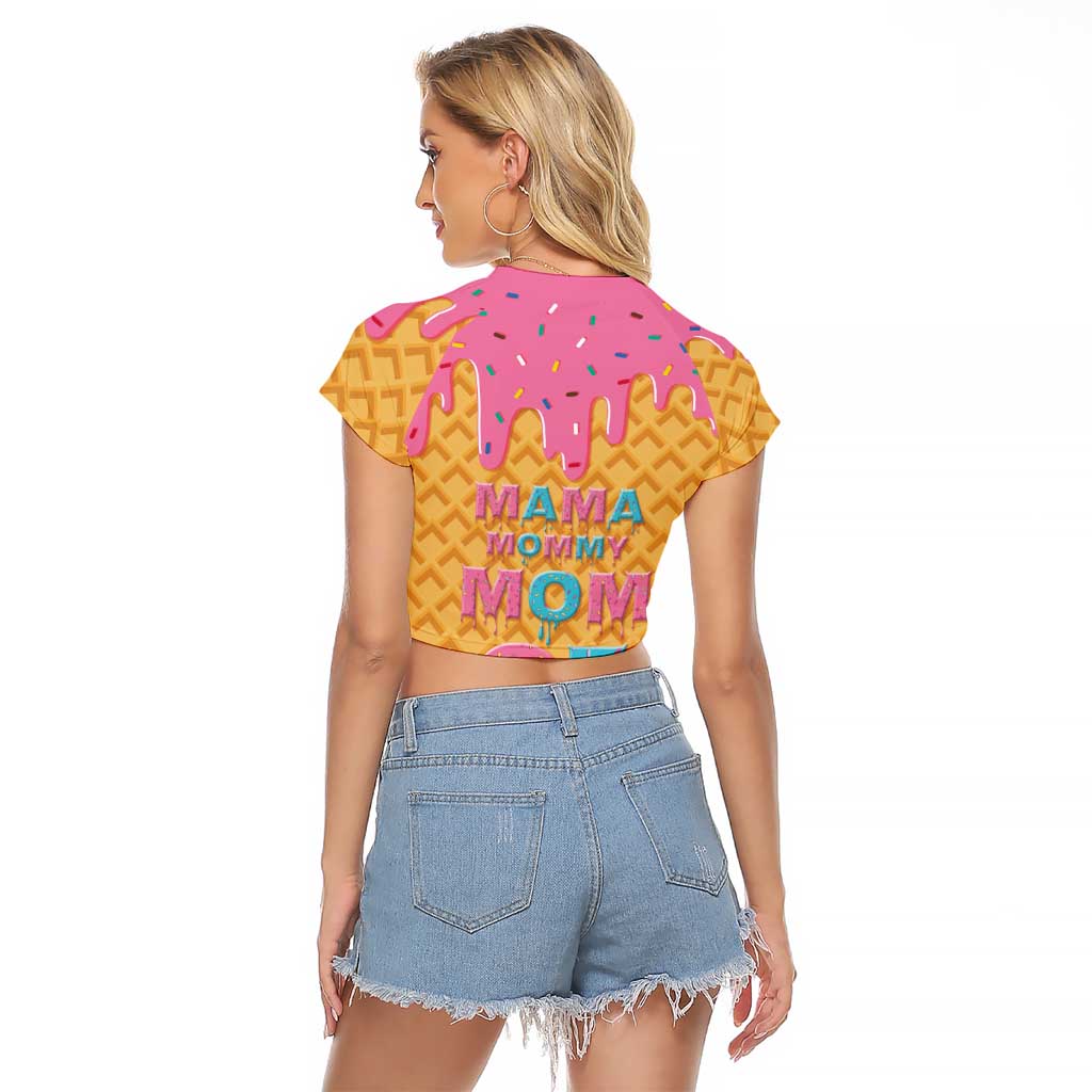 Mama Mommy Mom Six Seven 67 Raglan Cropped T Shirt Sweet Dripping Style - Wonder Print Shop